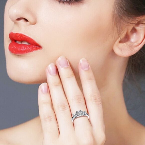 Milla Sterling Silver Engagement Ring – Tines Ranch Co Jewellery Elegant Sterling Silver Engagement Ring